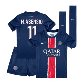 Paris Saint-Germain Marco Asensio #11 Heimtrikot 2024-25 Kurzarm (+ kurze hosen)